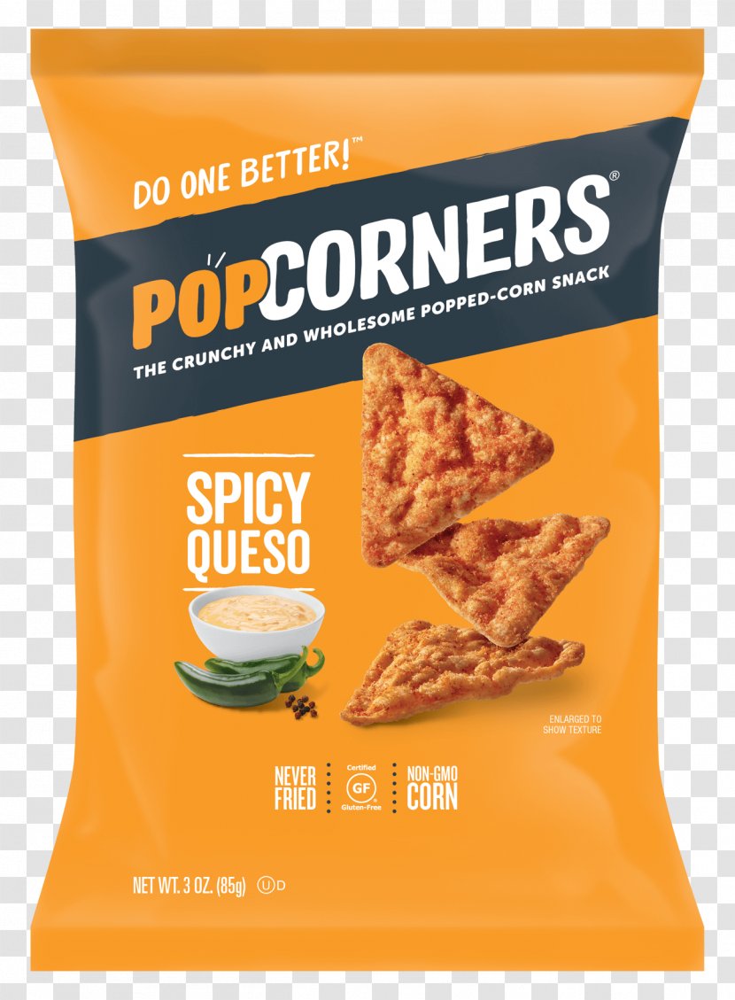 Breakfast Cereal Popcorners Chips Spicy Queso Popped Corn - Popcorn - 1 Oz.Chefs Garlic Keeper Transparent PNG