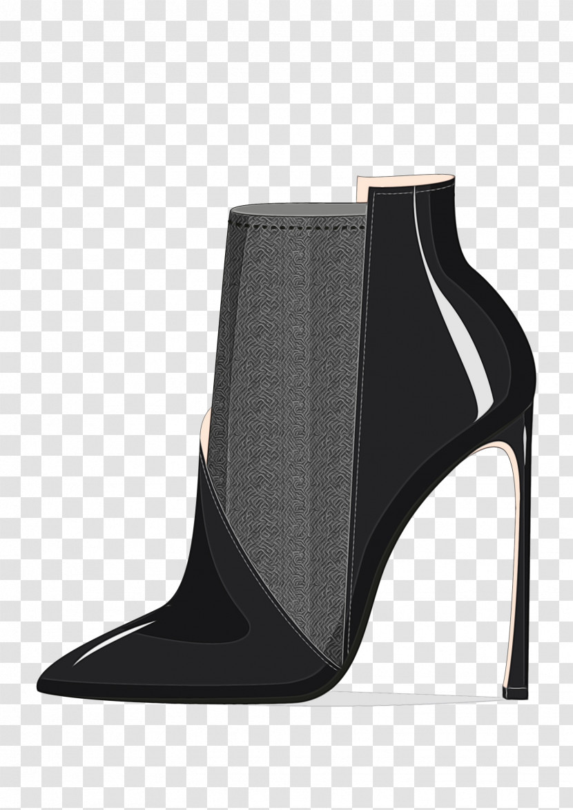 Shoe Suede Black M Transparent PNG