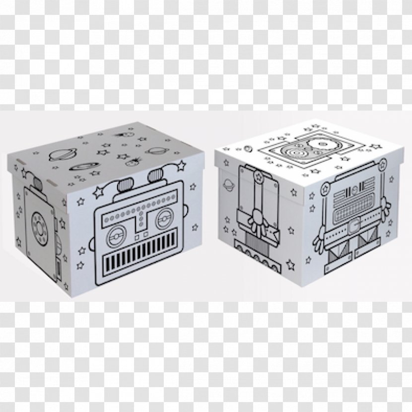 Robot Box Cardboard Transparent PNG
