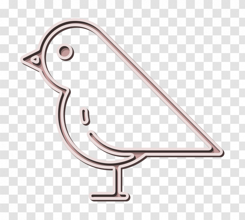 Bird Icon Linear Detailed Travel Elements Icon Transparent PNG