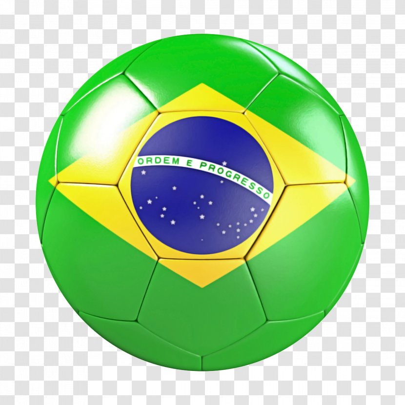 Brazil Flag - Yellow - Futsal Sports Equipment Transparent PNG