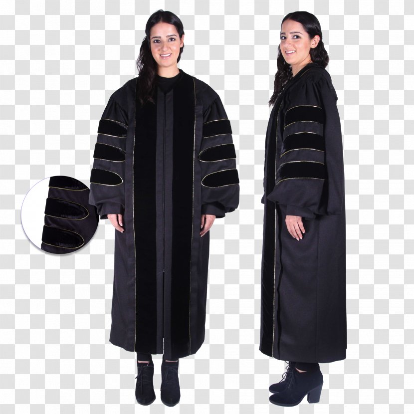Academic Dress Robe University Of California, Santa Cruz Riverside Doctorate - Hood - Graduation Gown Transparent PNG