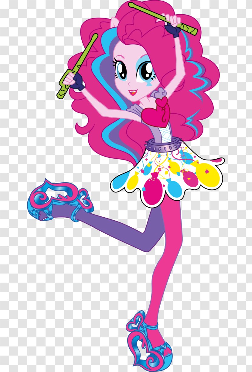 Pinkie Pie Rainbow Dash Twilight Sparkle Rarity Equestria - Pink - Dazzling Vector Transparent PNG