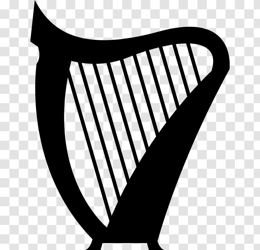 Celtic Harp Royalty-free Clip Art - Silhouette Transparent PNG