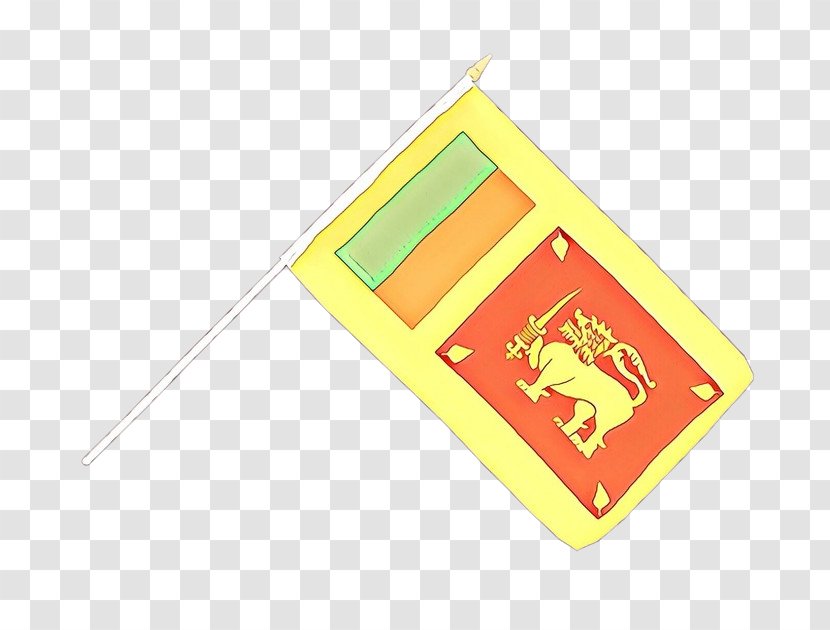 Flag Cartoon - Sri Lanka - Yellow Gift Transparent PNG