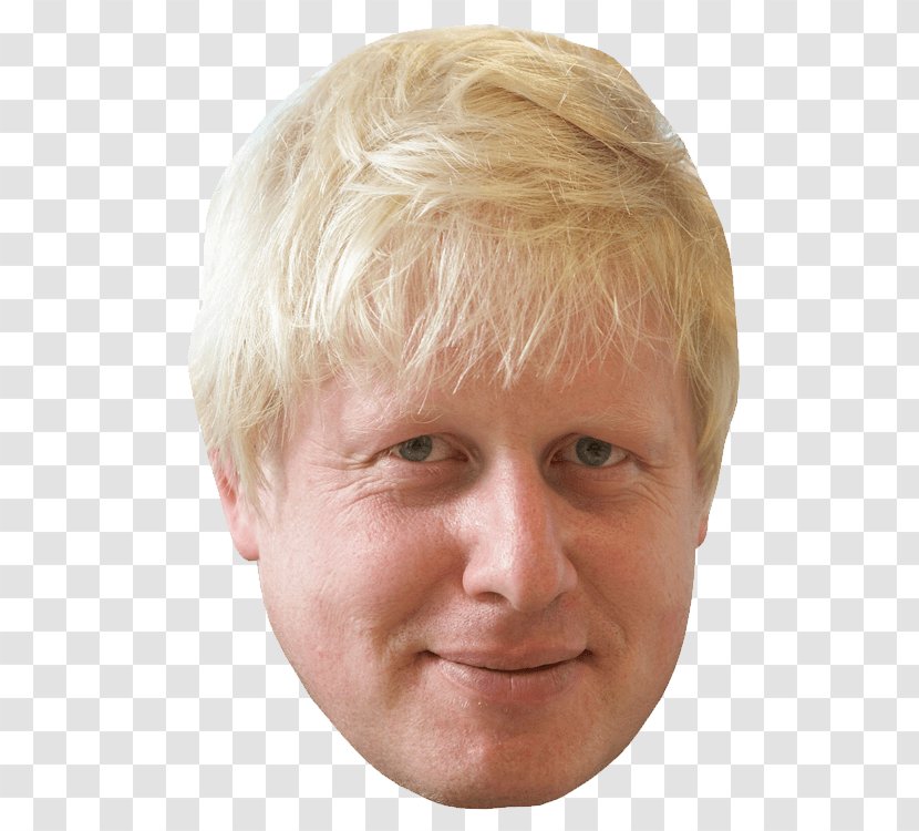 Boris Johnson United Kingdom Brexit Mask Mayor Of London - Cheek - Face Transparent PNG