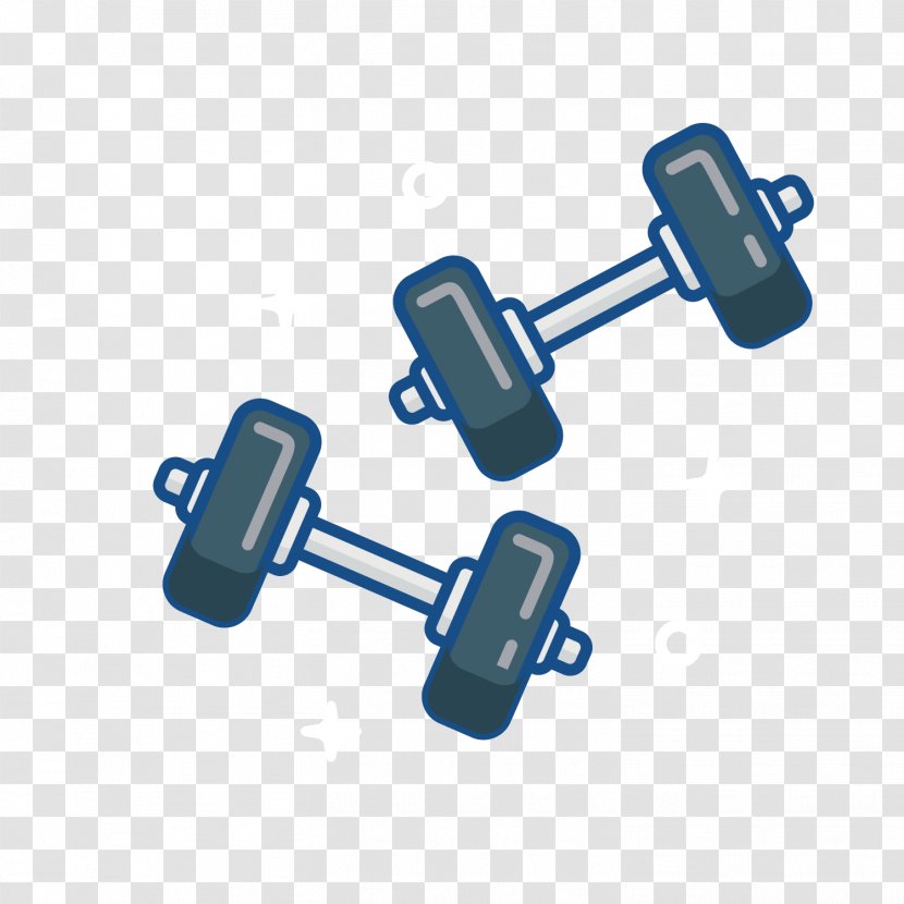 Grey Euclidean Vector - Hardware Accessory - Gray Barbell Transparent PNG