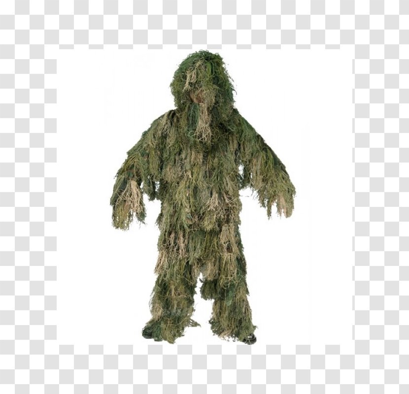 Ghillie Suits Military Camouflage Clothing Gillie - Tree - Suit Drawing Transparent PNG