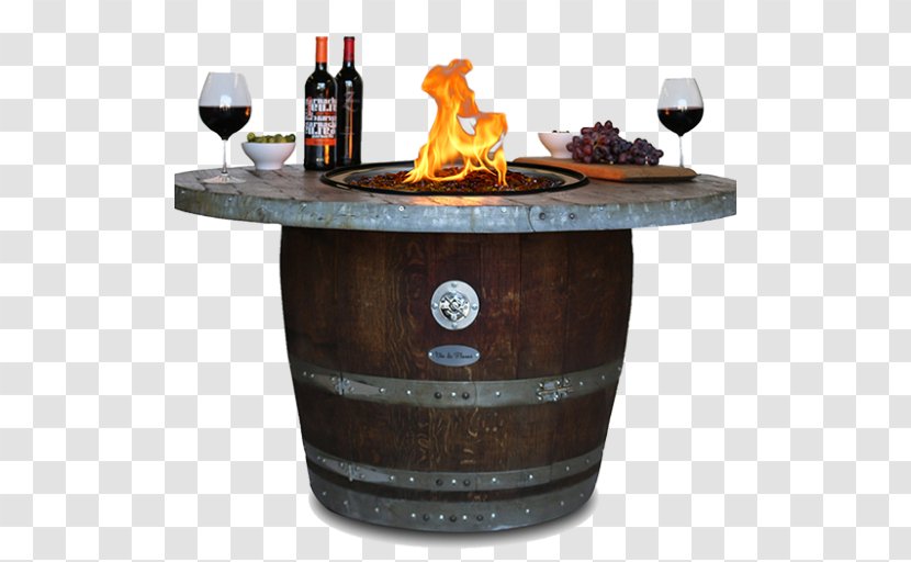 Table Fire Pit Wine Fireplace Flame - Garden Furniture Transparent PNG