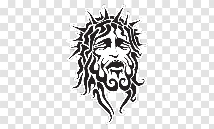 Decal Christian Cross Sticker Christianity - Crown Of Thorns Transparent PNG