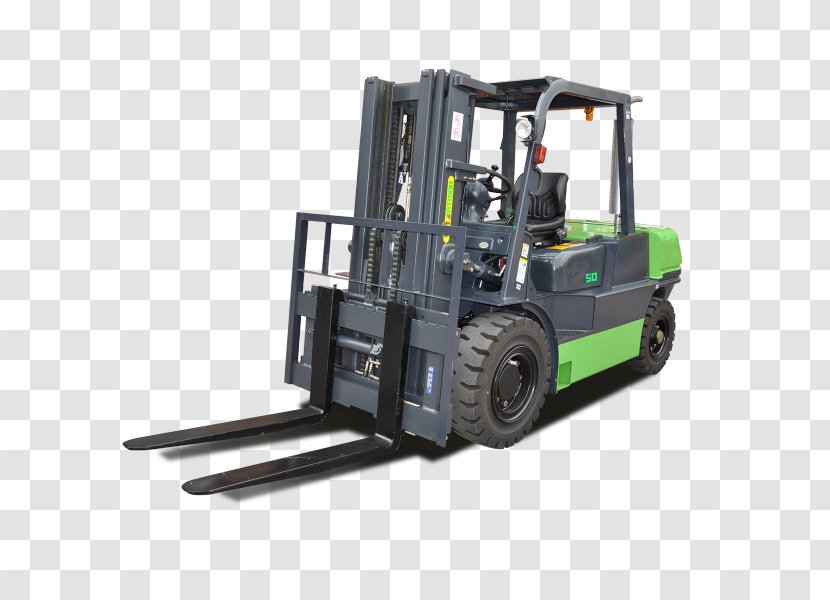 Forklift Machine Crane Material Handling Counterweight - Materialhandling Equipment Transparent PNG