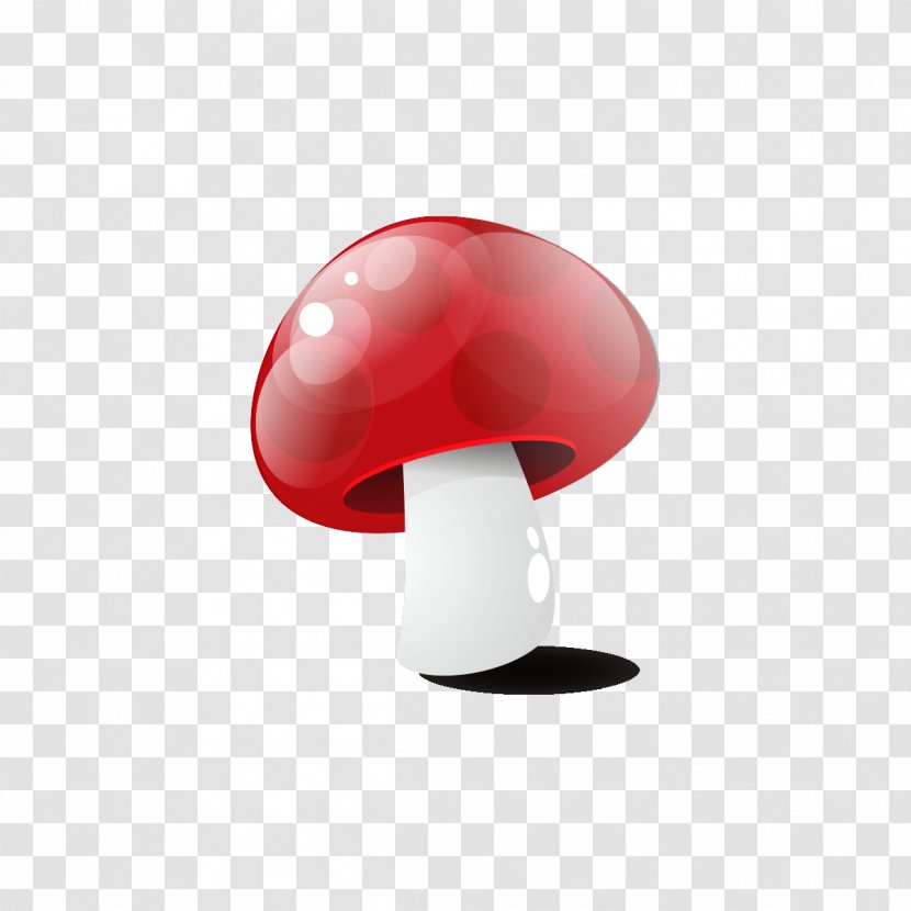 Cartoon Red Graphic Design - Gold - Mushrooms Sprout Cute Little Dome Transparent PNG