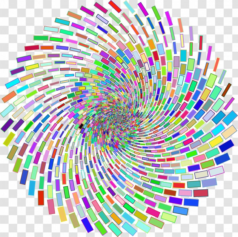 Abstract Art Desktop Wallpaper Rainbow - Geometric Abstraction - Vortex Transparent PNG