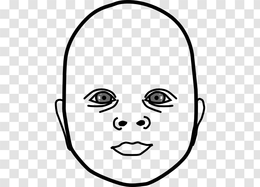 Infant Child Boy Clip Art - Silhouette - Baby Face Clipart Transparent PNG