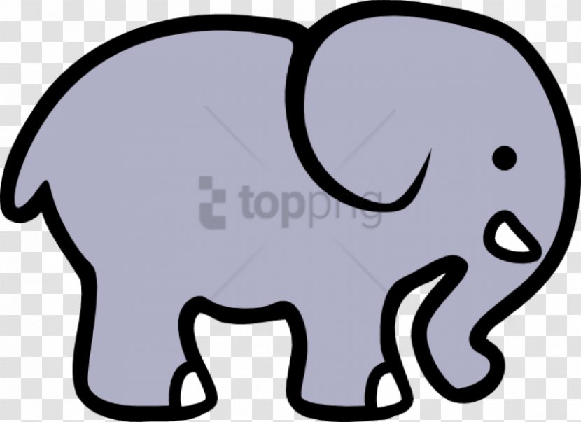 Clip Art Drawing Cartoon Elephant Sketch - Painting - Baby Transparent Background Transparent PNG