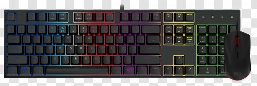 Computer Keyboard Mouse Cooler Master Cmsgk3040kkmf1it Cm Tastiera Masterkeys Lite L Storm Clavier Backlit MasterKeys Transparent PNG