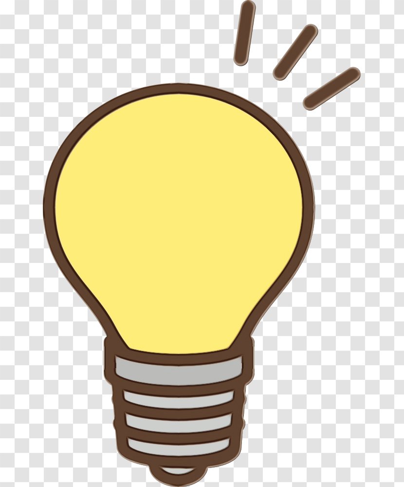 Electricity - Paint - Light Bulb Yellow Transparent PNG