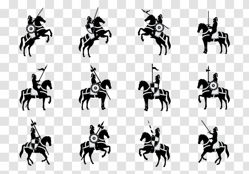 Silhouette Cavalry - Horse Like Mammal - Al-mubarak Vector Transparent PNG