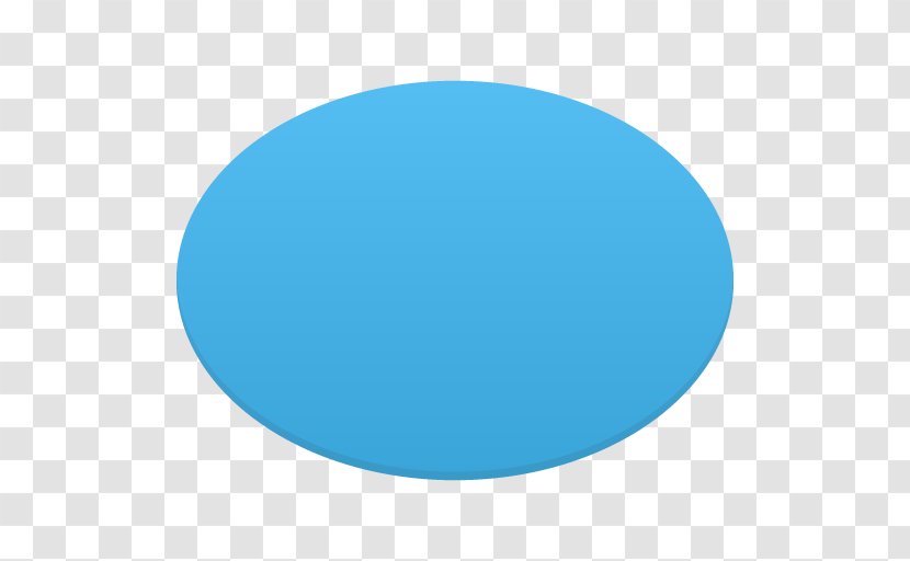 Electric Blue Turquoise Aqua Oval - Cartoon - Ellipse Tool Transparent PNG