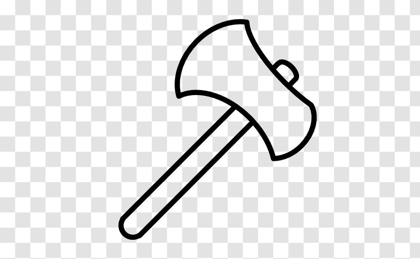Axe Tool Drawing Clip Art - Black And White Transparent PNG