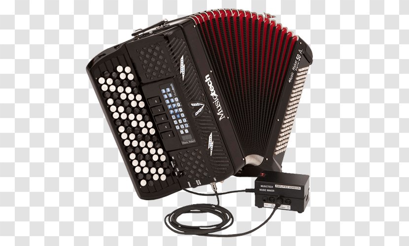 Diatonic Button Accordion Musical Instruments Chromatic Free Reed Aerophone - Silhouette Transparent PNG