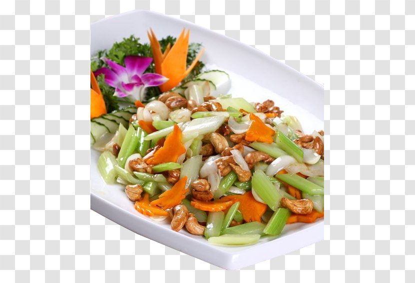 Twice Cooked Pork Celery American Chinese Cuisine Vegetarian - Fried Cashews Lily Transparent PNG