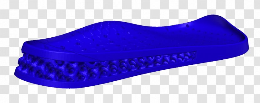 Shoe 3D Printing Hoodie STL Footwear - Electric Blue - Shoes Footprint Transparent PNG