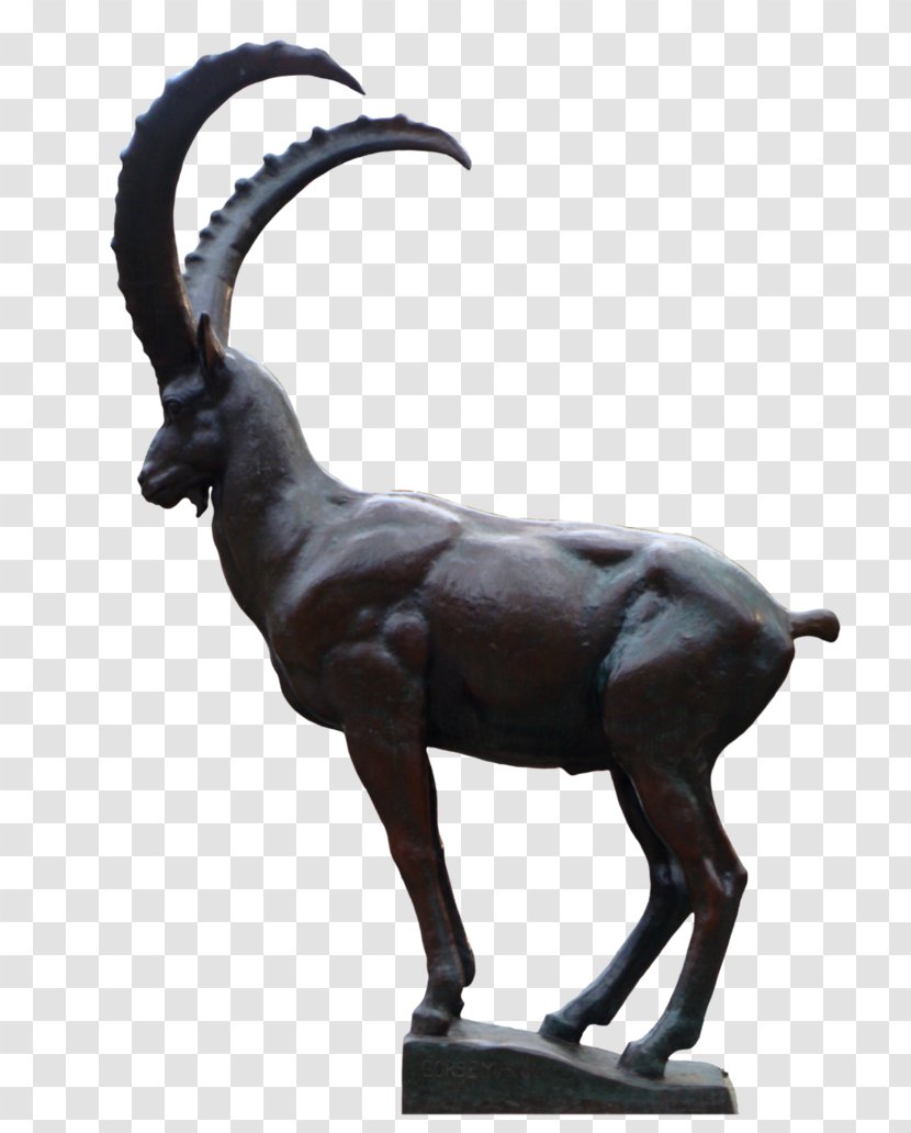 Goat Statue Capricorn Animal - Sculpture Transparent PNG