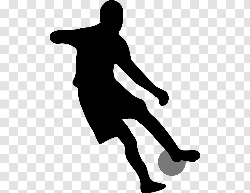 Football Player Silhouette Clip Art - Dribbling - Lime Transparent PNG