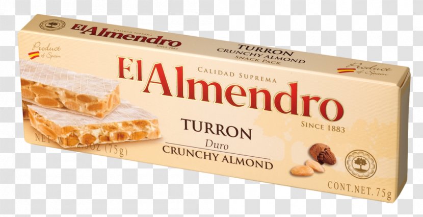 Turrón Brittle Marzipan Spanish Cuisine Almond - Chocolate Transparent PNG