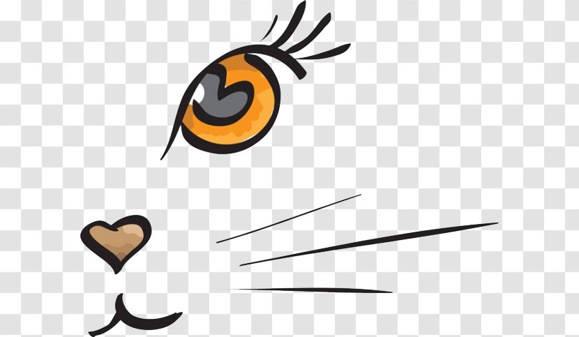Cat Kitten Dog Whiskers Clip Art - Pretty Cat's Nose Transparent PNG