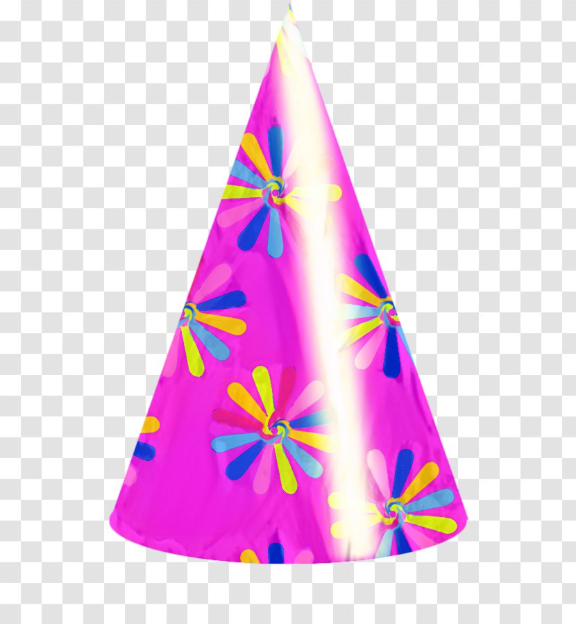 Birthday Party Hat - Costume Accessory Magenta Transparent PNG