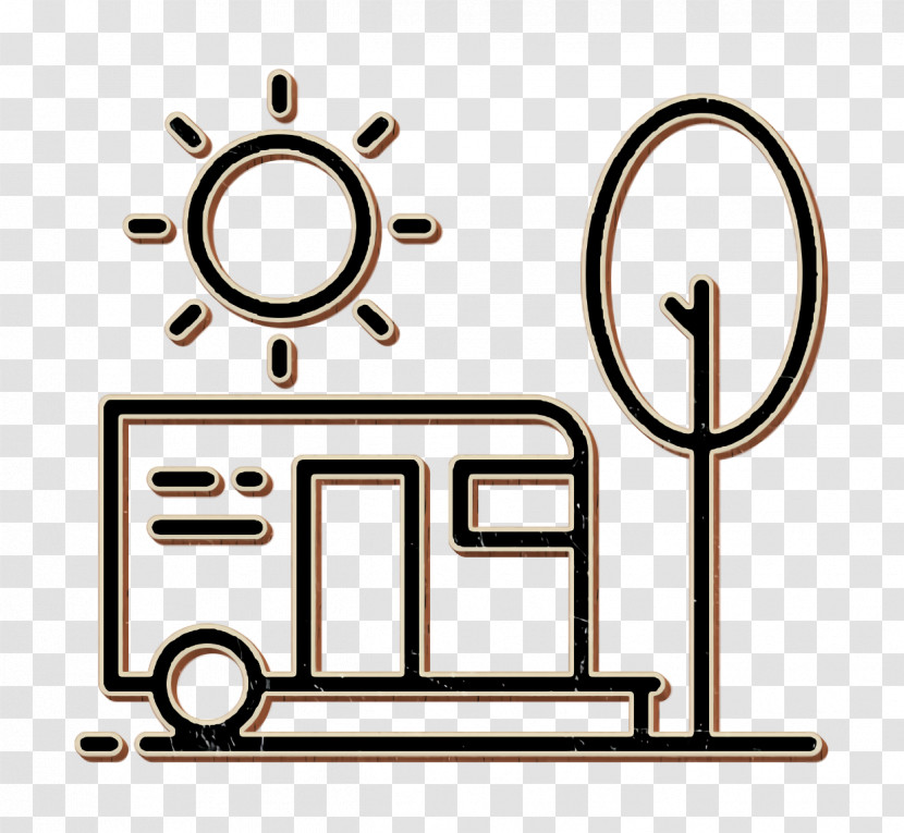 Nature Icon Caravan Icon Camping Icon Transparent PNG