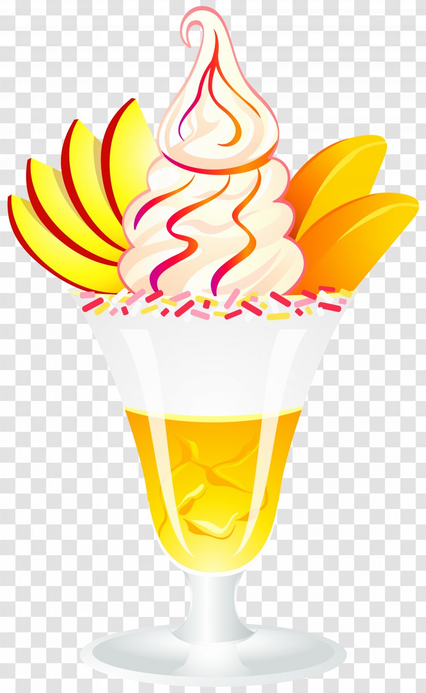 Sundae Ice Cream Peaches And Dessert Clip Art - Cone Transparent PNG