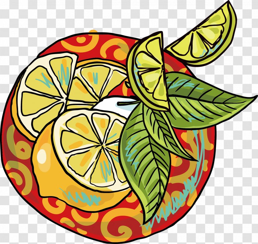 Green Tea Lemon Oishi Group - Leaf - Drawing Cartoon Leaves Transparent PNG
