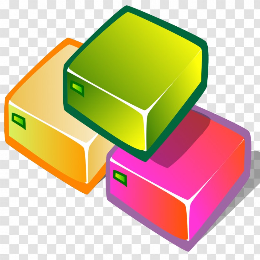 Toy Block Clip Art - Yellow Transparent PNG