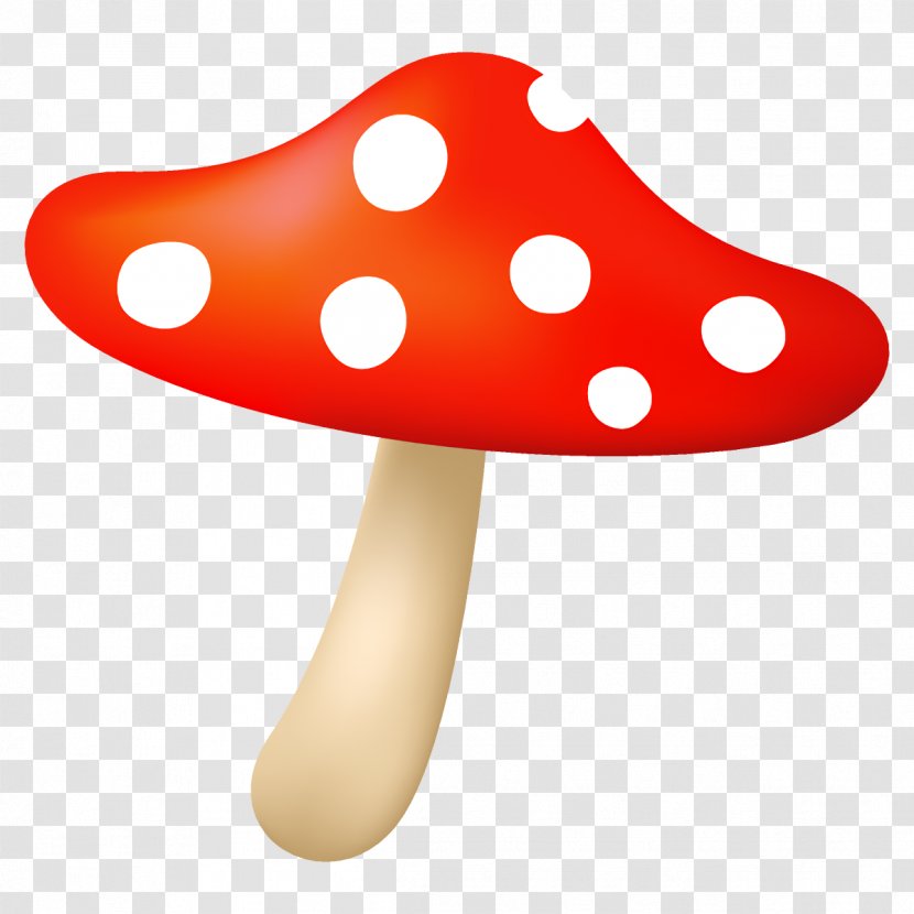 Polka Dot - Mushroom - Red Transparent PNG