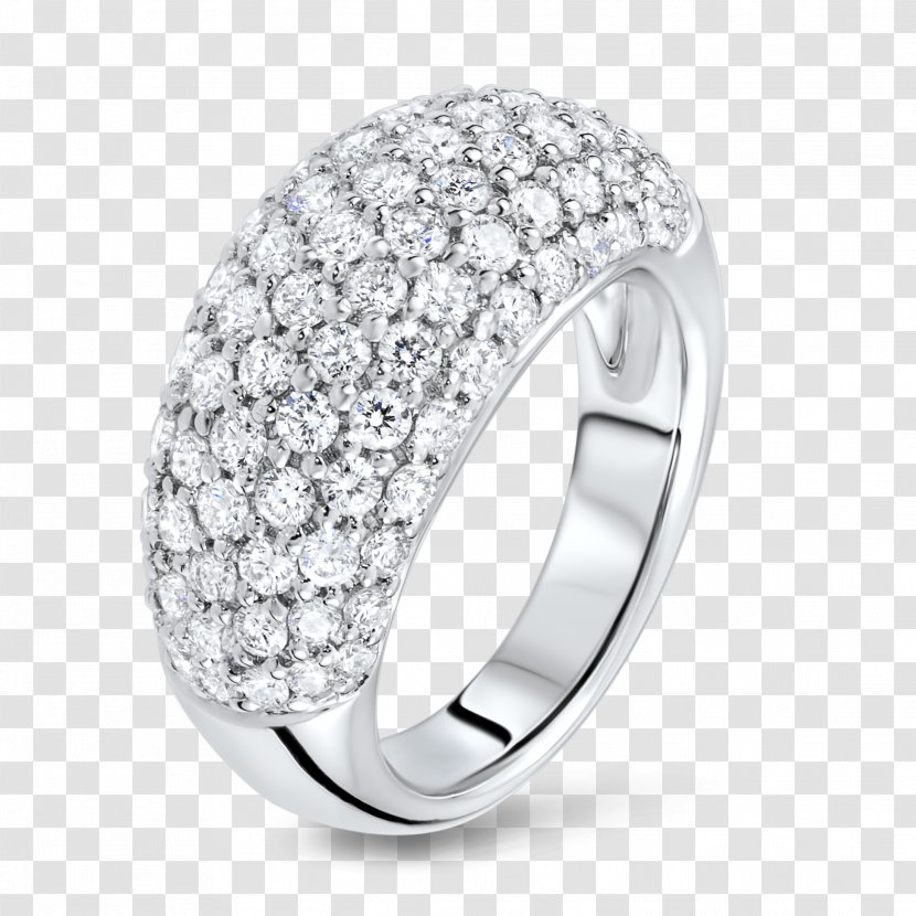 Ring Jewellery Gemstone Diamond Gold - Cartoon - Pave Rings Transparent PNG