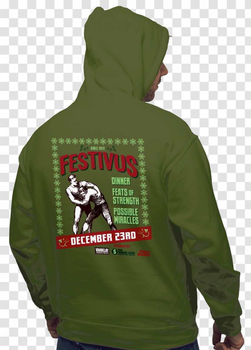 Hoodie T-shirt Christmas Festivus - Shirt Transparent PNG