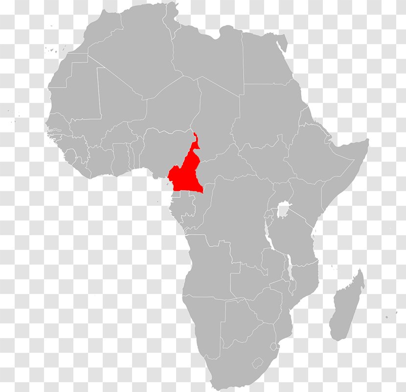 Africa Blank Map - World Transparent PNG