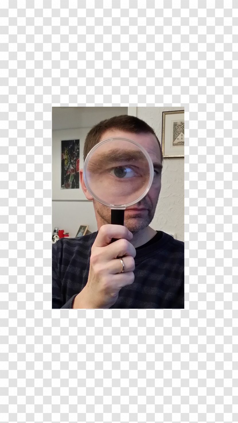 Glasses Goggles Nose Magnifying Glass - Chin Transparent PNG