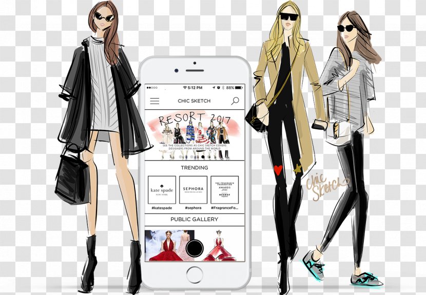 Sketch And Go: 5-Minute Fashion Illustration: 500 Templates Techniques For Live Sketching Drawing - Model - Illustration Transparent PNG