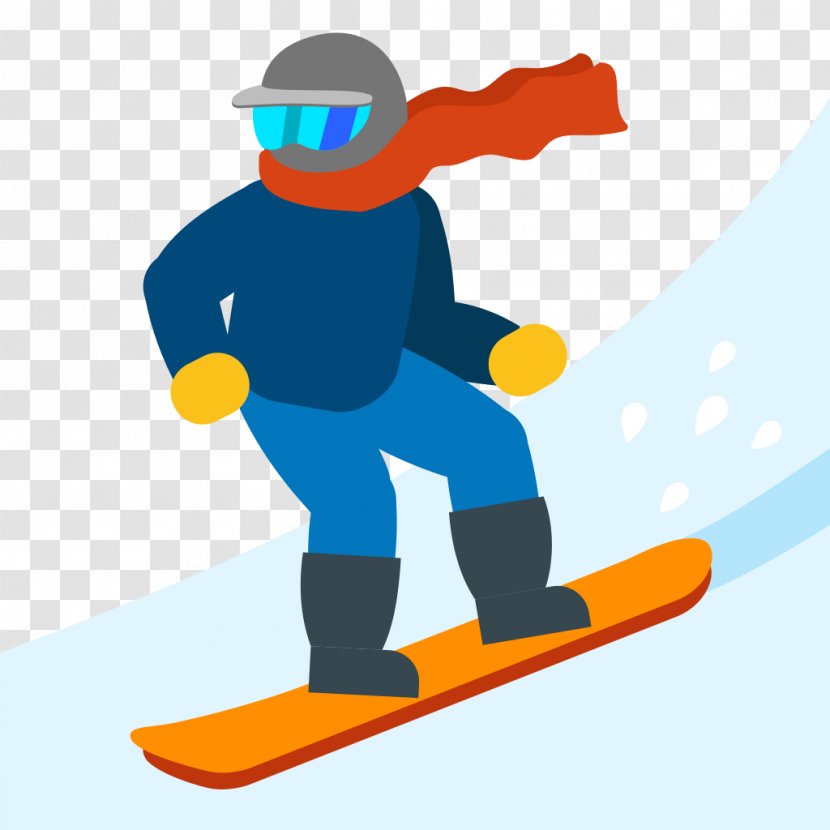 Emoji Snowboarding Skiing Sport Clip Art - Extreme - Snowboard Transparent PNG