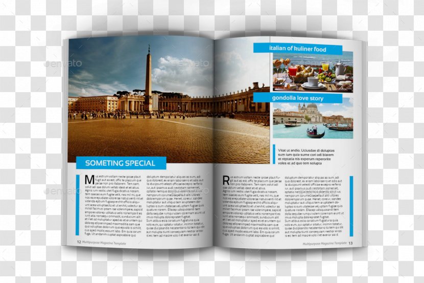 Magazine Page Layout Brochure - Design Transparent PNG