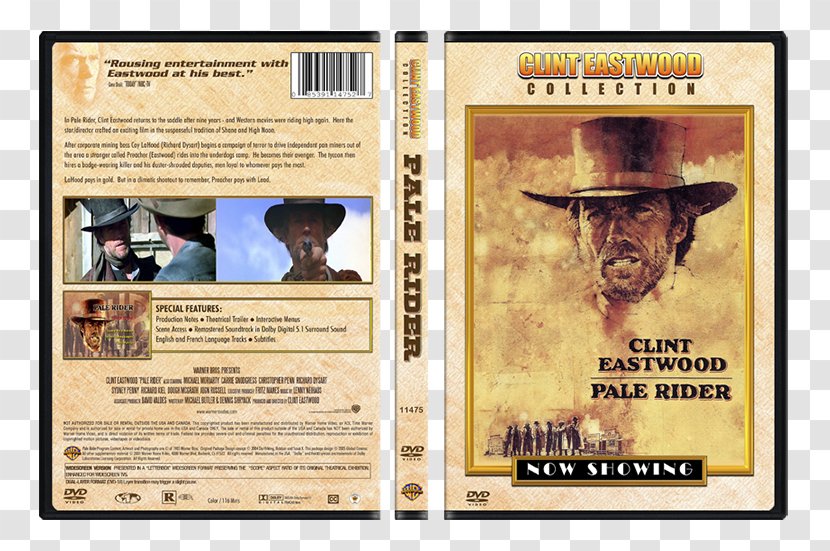 Advertising DVD Pale Rider Clint Eastwood - Miami Vice Transparent PNG
