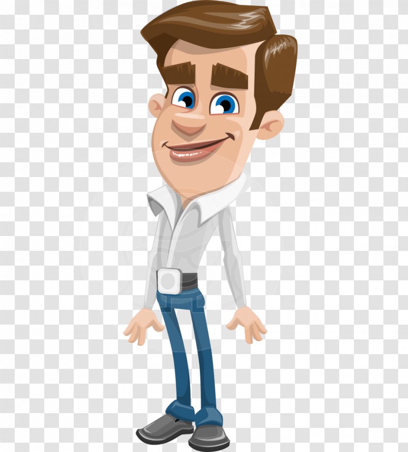 Cartoon Business Man Animation Character - Joint Transparent PNG