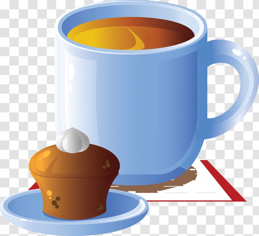 Tea American Muffins Coffee Latte Drink - Cafe - Beverage Transparent PNG