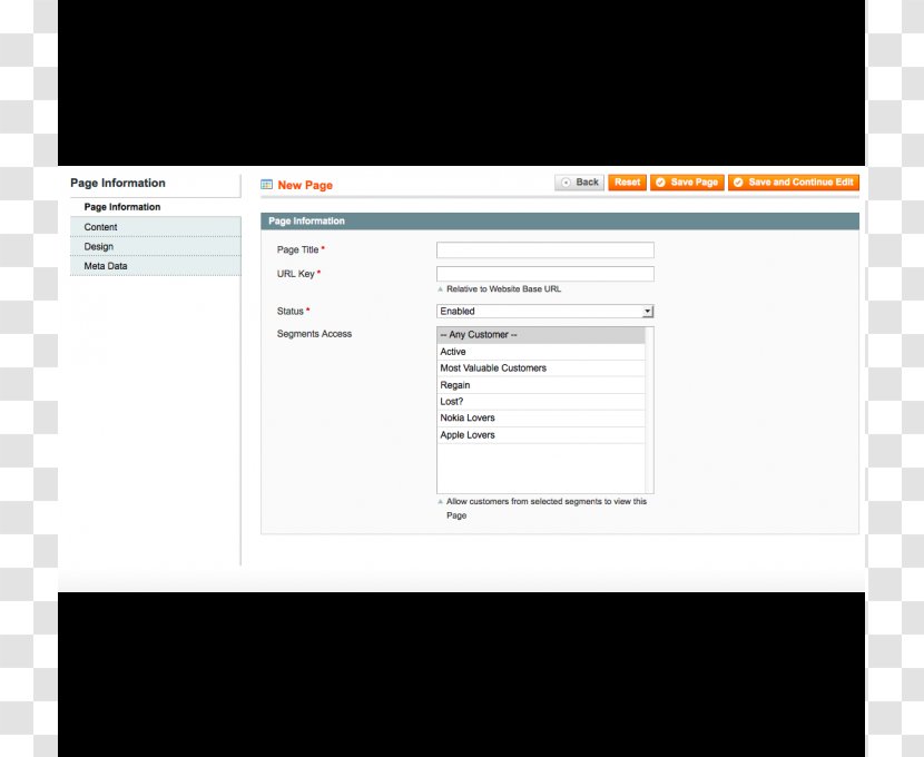 Screenshot Brand Web Page - Software - Customer Segment Transparent PNG
