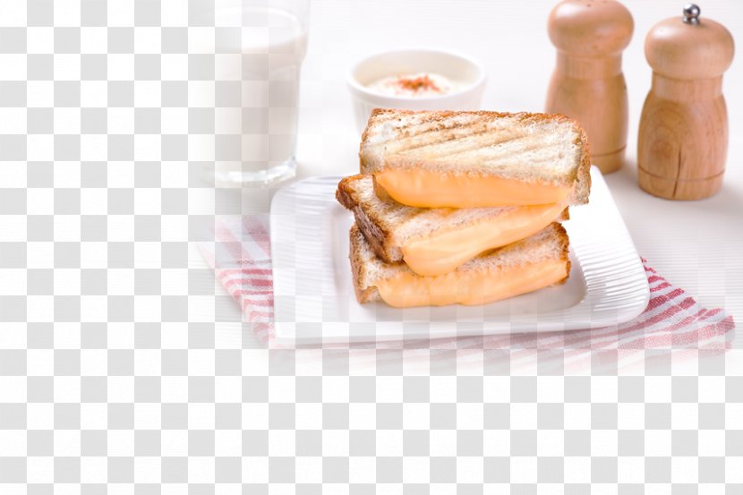 Toast Breakfast Sandwich Melt - Junk Food - Melted Cheese Transparent PNG