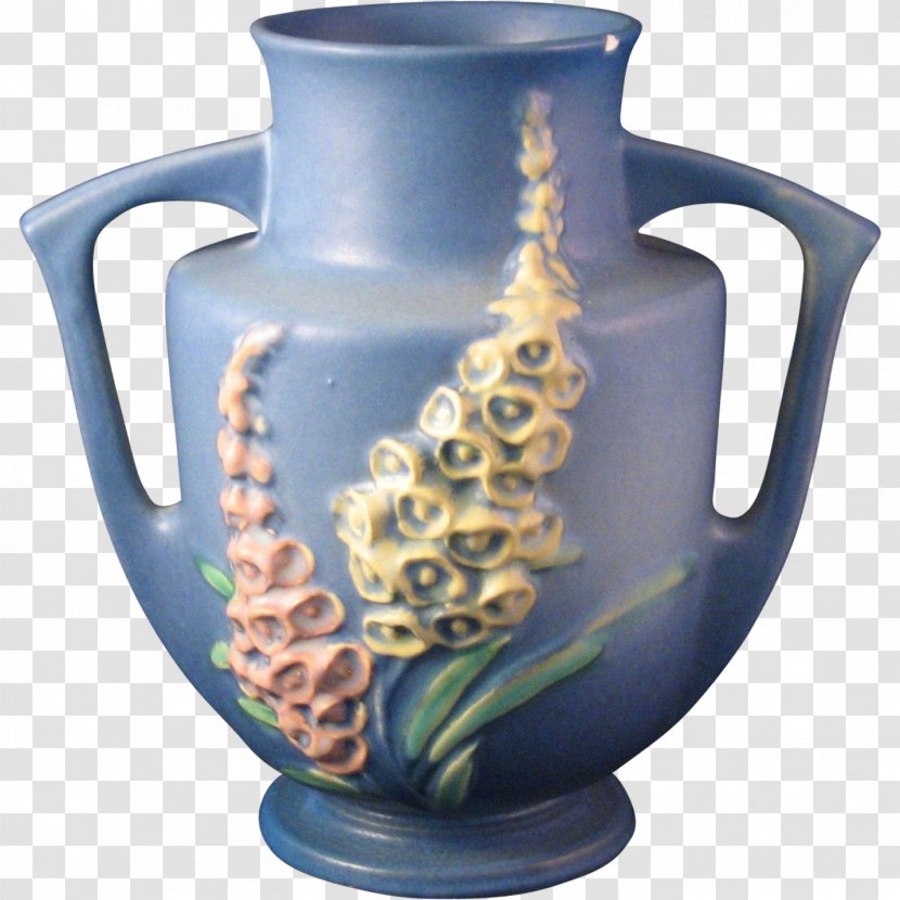 Jug Pottery Vase Ceramic Cobalt Blue Transparent PNG